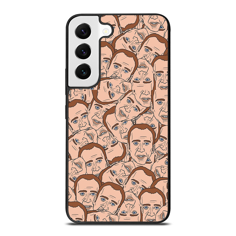NICOLAS CAGE CARTOON COLLAGE Samsung Galaxy S22 Case Cover