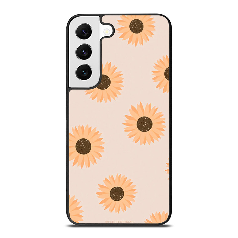 PASTEL SUNFLOWER PATTERN Samsung Galaxy S22 Case Cover