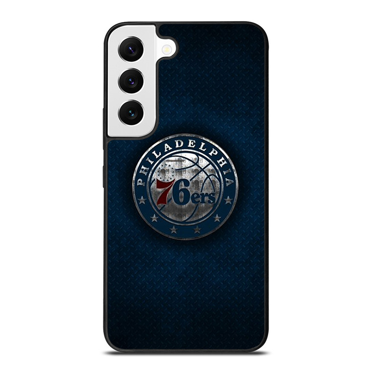 PHILADELPHIA 76ERS METAL LOGO Samsung Galaxy S22 Case Cover PHILADELPHIA 76ERS METAL LOGO Samsung Galaxy S22 Case Cover