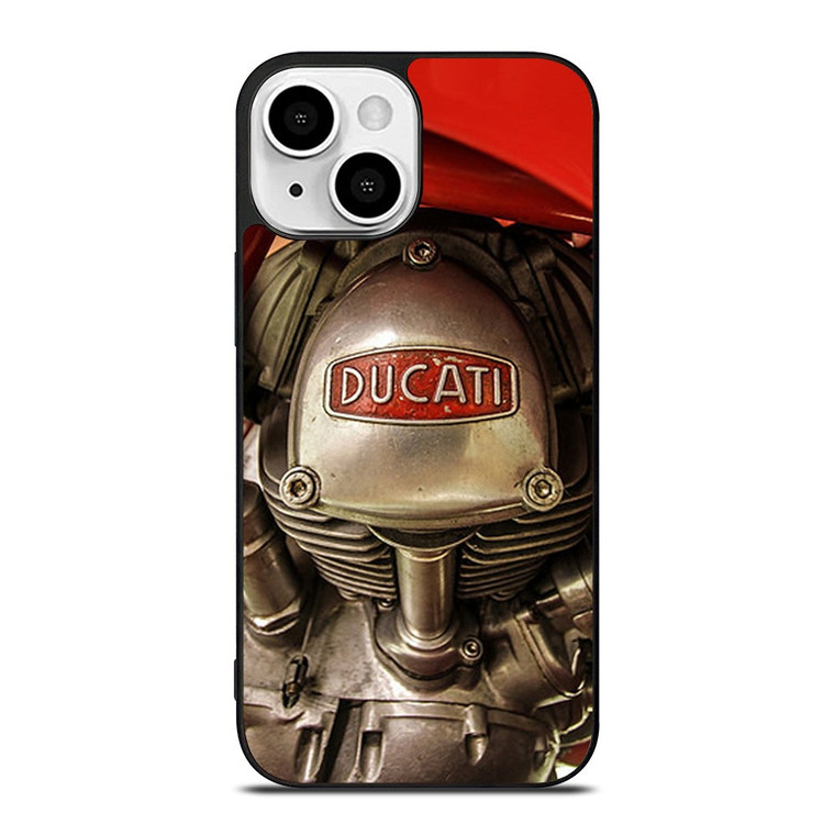DUCATI ENGINE LOGO RETRO iPhone 13 Mini Case Cover