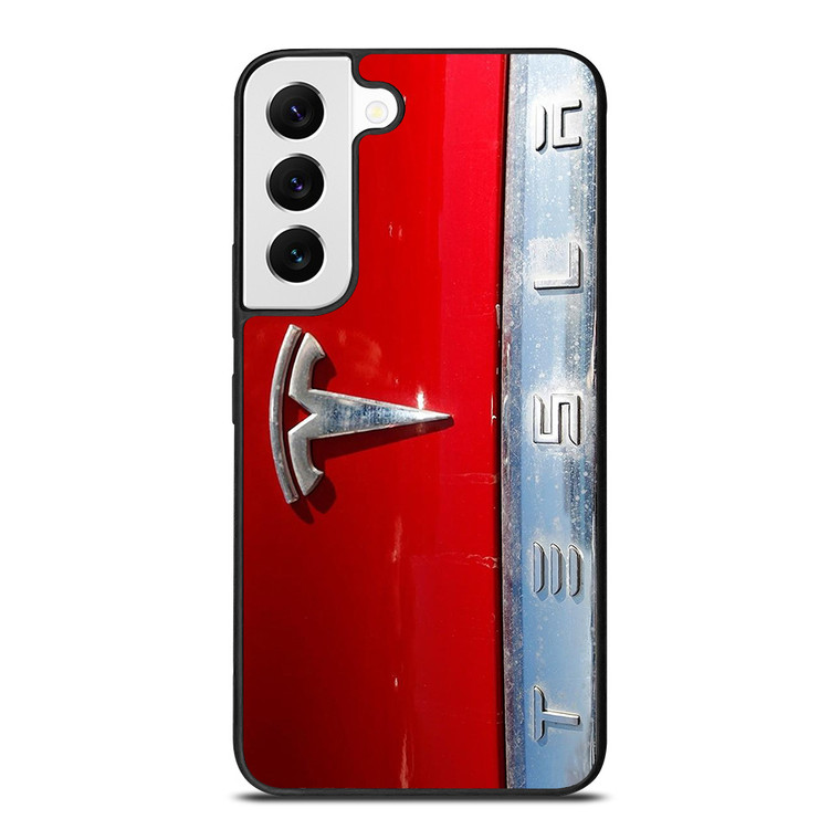 TESLA METAL EMBLEM Samsung Galaxy S22 Case Cover