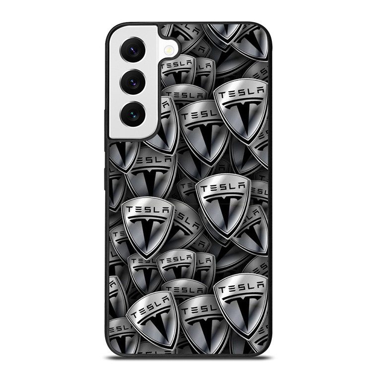 TESLA METAL LOGO COLLAGE Samsung Galaxy S22 Case Cover