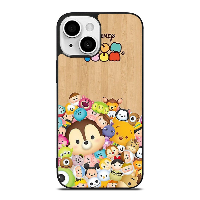 DISNEY TSUM TSUM WOODEN iPhone 13 Mini Case Cover
