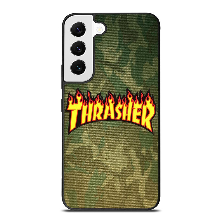 THRASHER LOGO CAMO FABRIC Samsung Galaxy S22 Case Cover