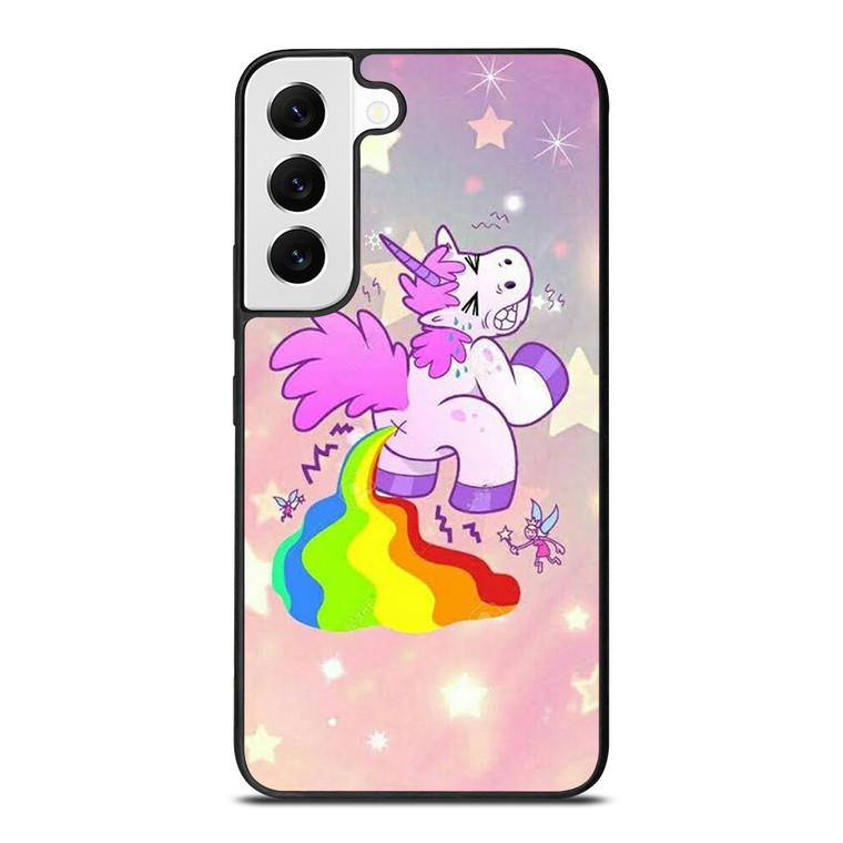 UNICORN POOPING RAINBOW Samsung Galaxy S22 Case Cover