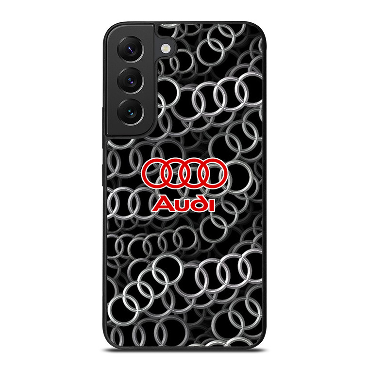 AUDI RING LOGO PATTERN Samsung Galaxy S22 Plus Case Cover