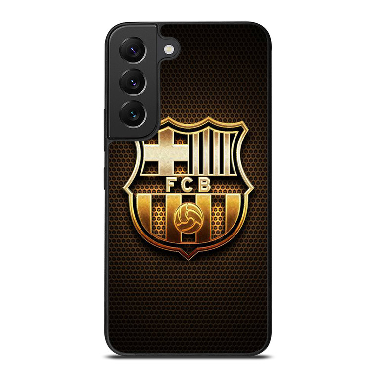 BARCELONA FC GOLD LOGO Samsung Galaxy S22 Plus Case Cover
