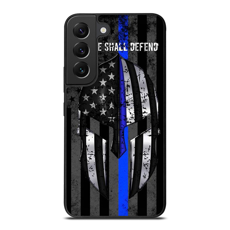 BLUE LINE POLICE WARRIOR Samsung Galaxy S22 Plus Case Cover