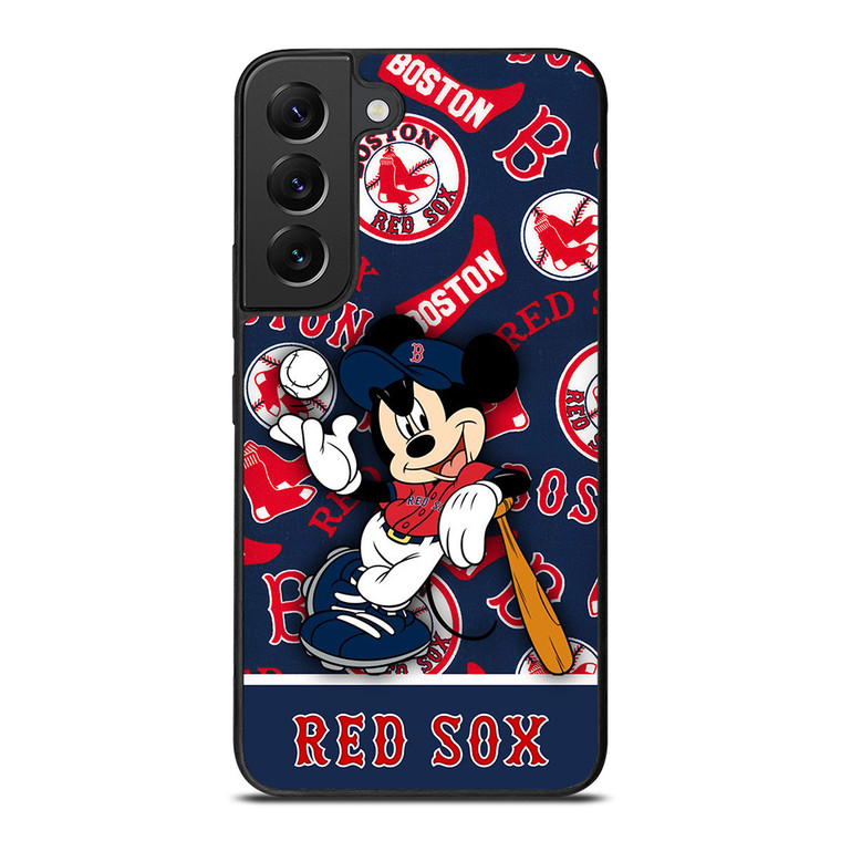 BOSTON RED SOX MICKEY MOUSE Samsung Galaxy S22 Plus Case Cover