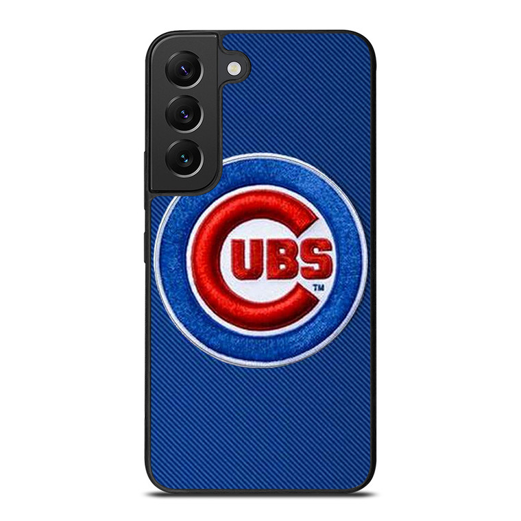 CHICAGO CUBS EMBOIRED LOGO Samsung Galaxy S22 Plus Case Cover CHICAGO CUBS EMBOIRED LOGO Samsung Galaxy S22 Plus Case Cover