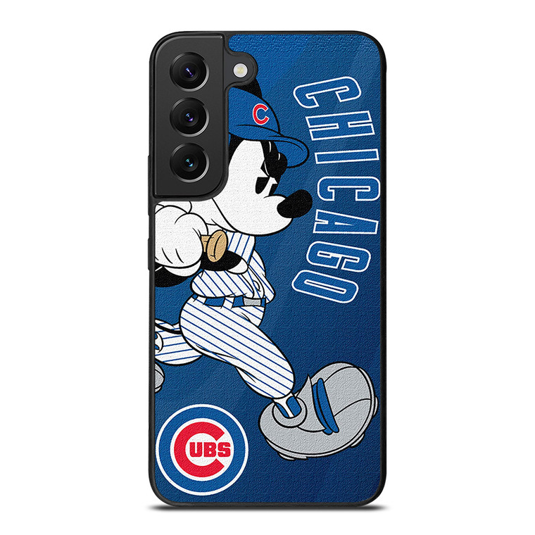 CHICAGO CUBS LOGO MICKEY MOUSE Samsung Galaxy S22 Plus Case Cover