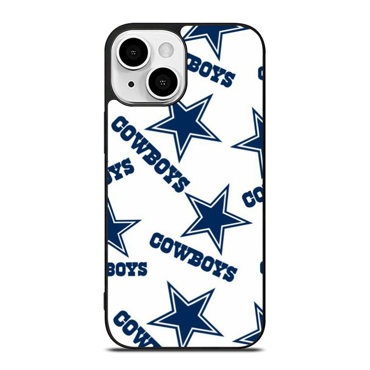 DALLAS COWBOYS LOGO PATTERN iPhone 13 Mini Case Cover