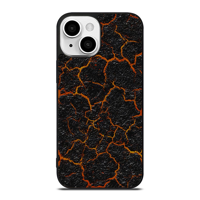 CRACKED LAVA TEXTURE iPhone 13 Mini Case Cover