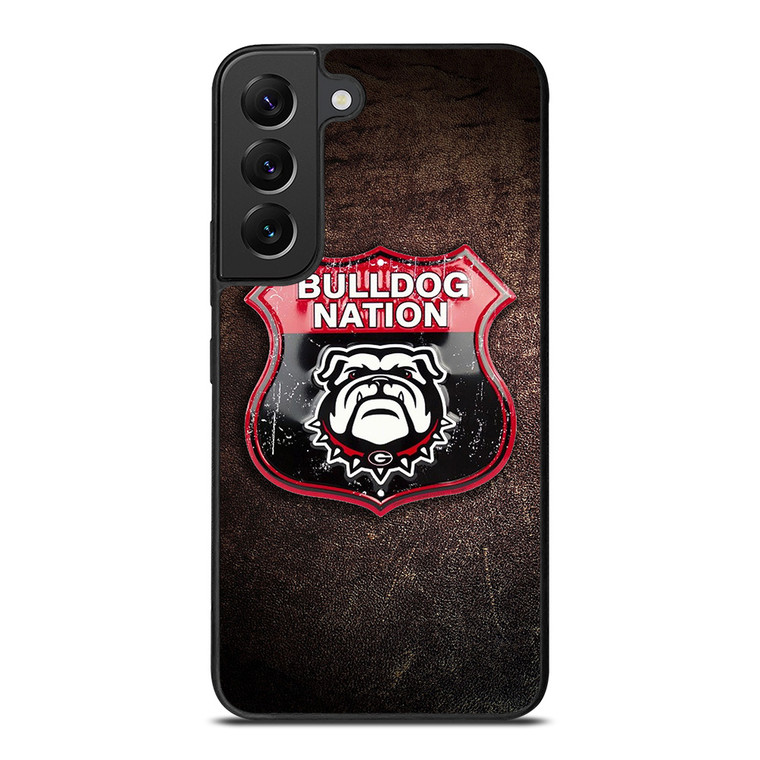GEORGIA BULLDOGS RUSTY BADGE Samsung Galaxy S22 Plus Case Cover