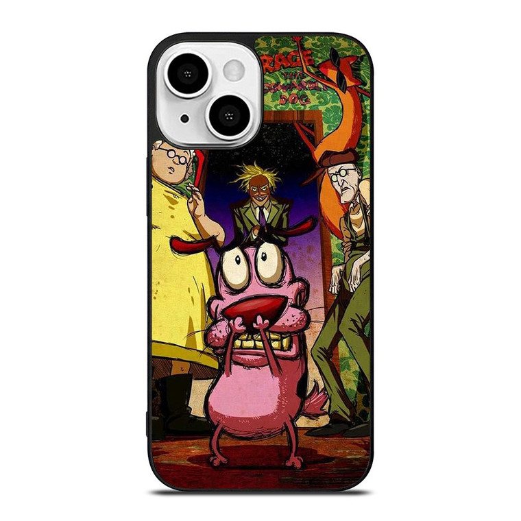 COURAGE THE COWARDLY DOG ART iPhone 13 Mini Case Cover