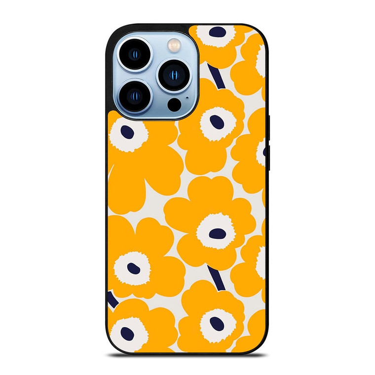 YELLOW RETRO FLORAL PATTERN iPhone 13 Pro Max Case Cover