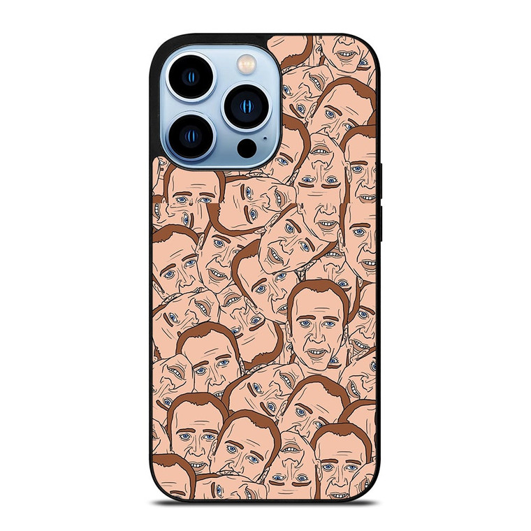 NICOLAS CAGE CARTOON COLLAGE iPhone 13 Pro Max Case Cover