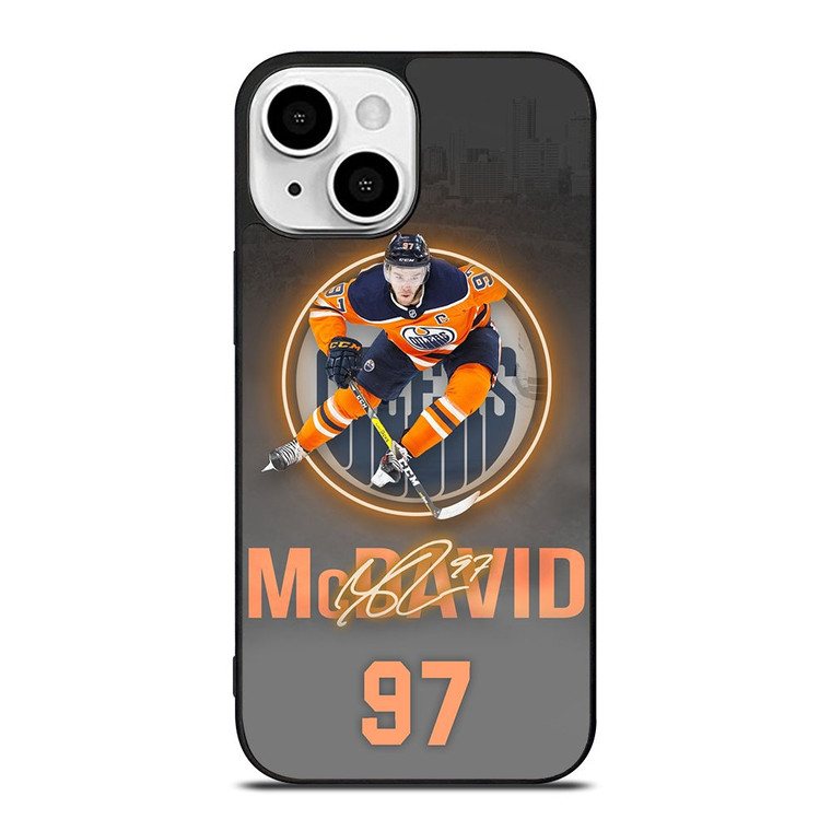 CONNOR MCDAVID EDMONTON OILERS PLAYER iPhone 13 Mini Case Cover