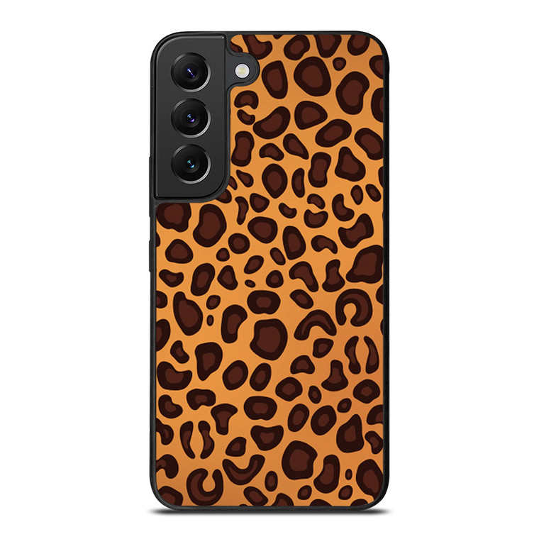 LEAPARD BROWN PATTERN Samsung Galaxy S22 Plus Case Cover