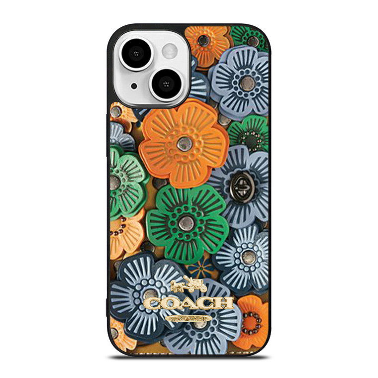 COACH NEW YORK TEA ROSE iPhone 13 Mini Case Cover