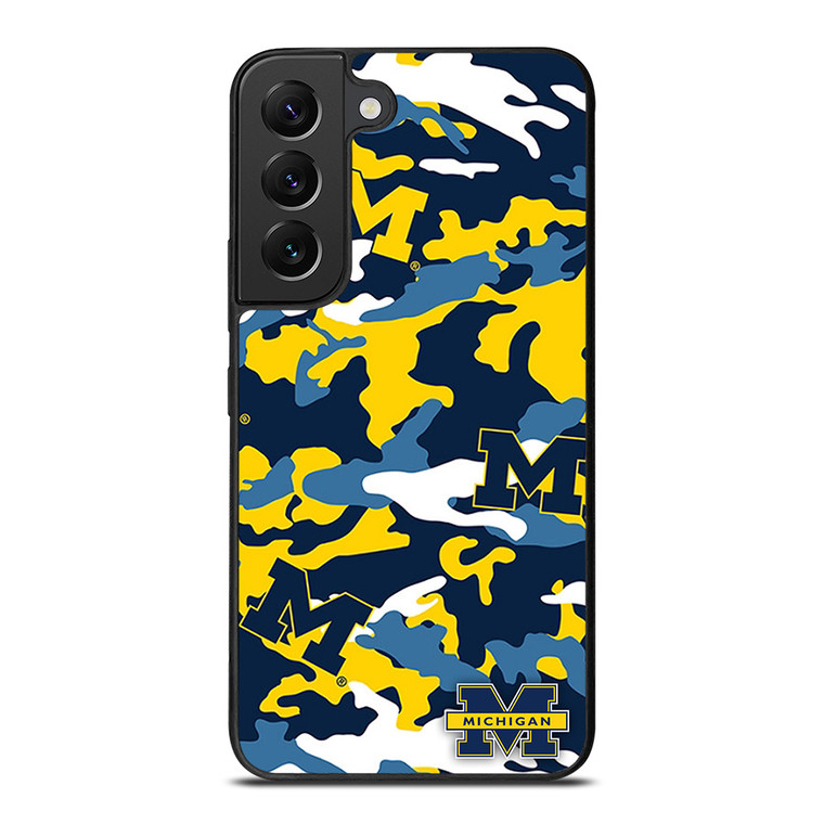 MICHIGAN WOLVERINES FOOTBALL CAMO Samsung Galaxy S22 Plus Case Cover