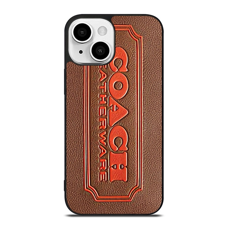 COACH LEATHERWARE EMBOSS iPhone 13 Mini Case Cover