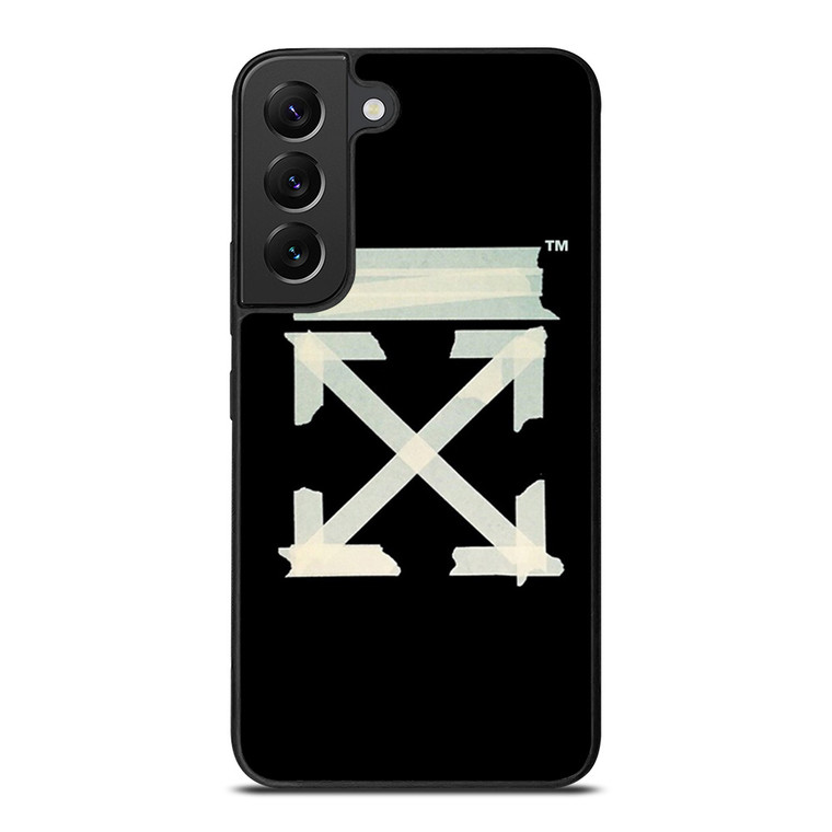 OFF WHITE TAPE LOGO Samsung Galaxy S22 Plus Case Cover