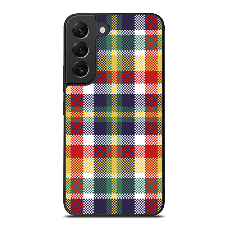 PIXELIZED TARTAN PATTERN Samsung Galaxy S22 Plus Case Cover
