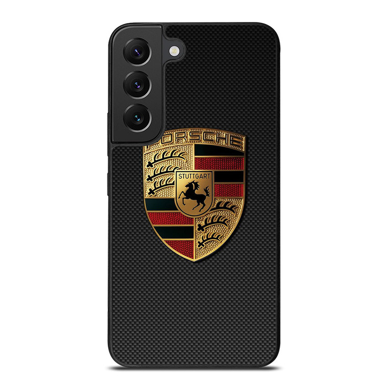 PORSCHE LOGO CARBON Samsung Galaxy S22 Plus Case Cover PORSCHE LOGO CARBON Samsung Galaxy S22 Plus Case Cover