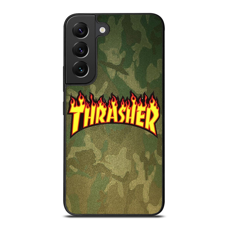 THRASHER LOGO CAMO FABRIC Samsung Galaxy S22 Plus Case Cover THRASHER LOGO CAMO FABRIC Samsung Galaxy S22 Plus Case Cover
