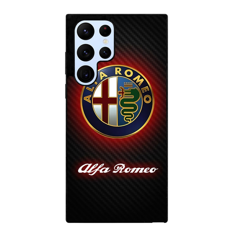 ALFA ROMEO RED CARBON LOGO Samsung Galaxy S22 Ultra Case Cover