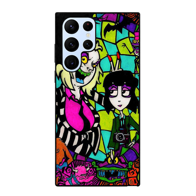 BEETLEJUICE TIM BURTON CARTOON GLASS Samsung Galaxy S22 Ultra Case Cover