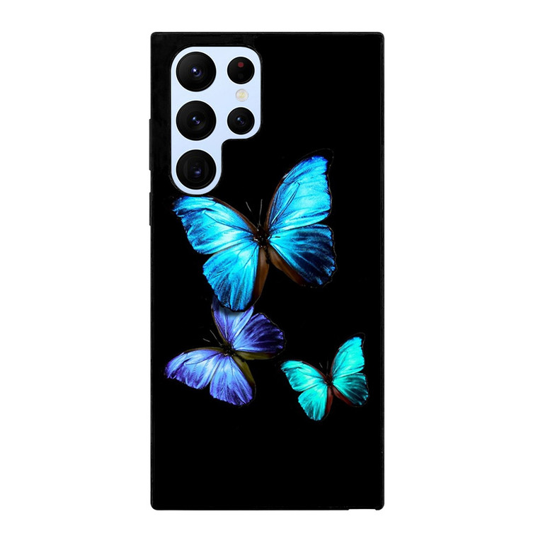 BLUE BUTTERFLY ART Samsung Galaxy S22 Ultra Case Cover