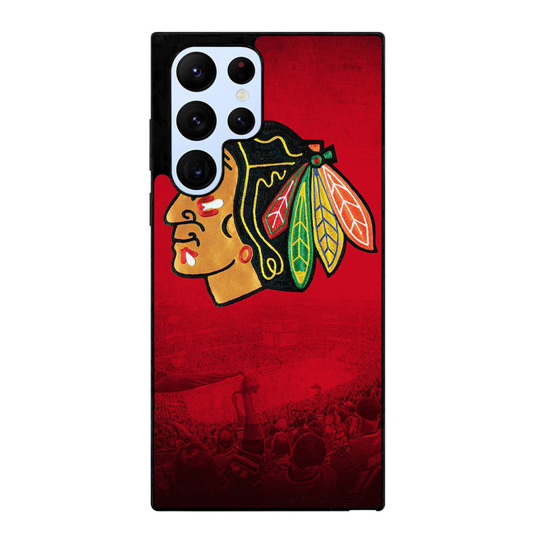 CHICAGO BLACKHAWKS NHL ICON Samsung Galaxy S22 Ultra Case Cover