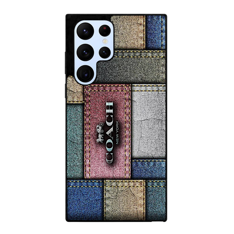 COACH NEW YORK LOGO JEANS  Samsung Galaxy S22 Ultra Case Cover
