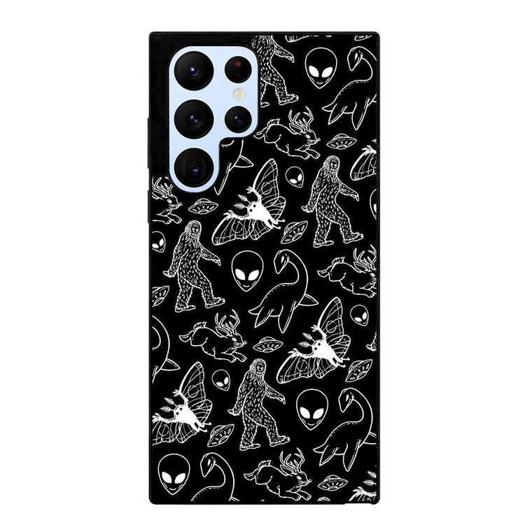CRYPTID LINE PATTERN Samsung Galaxy S22 Ultra Case Cover CRYPTID LINE PATTERN Samsung Galaxy S22 Ultra Case Cover