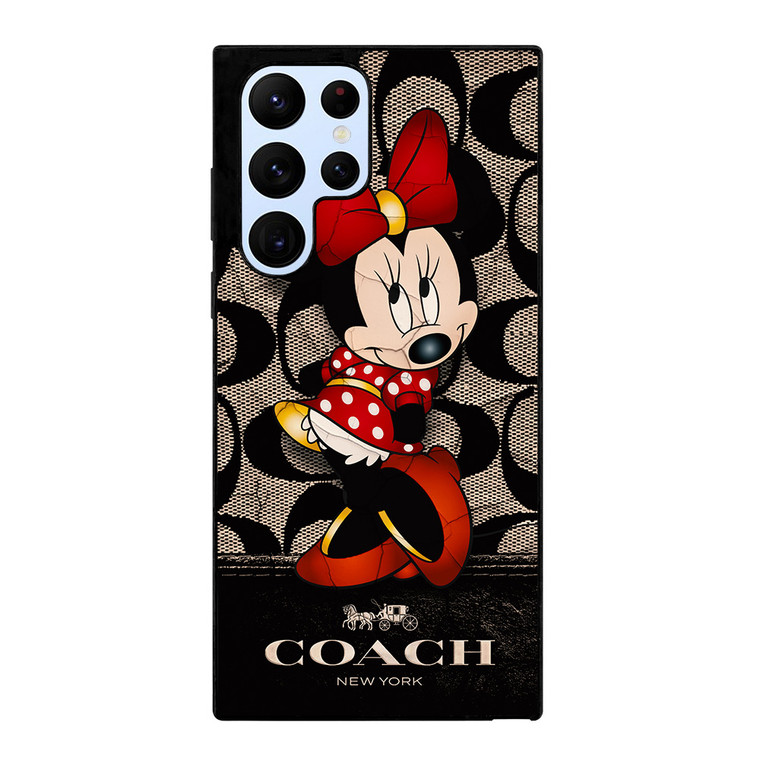 CUTE COACH MINNIE MOUSE Samsung Galaxy S22 Ultra Case Cover