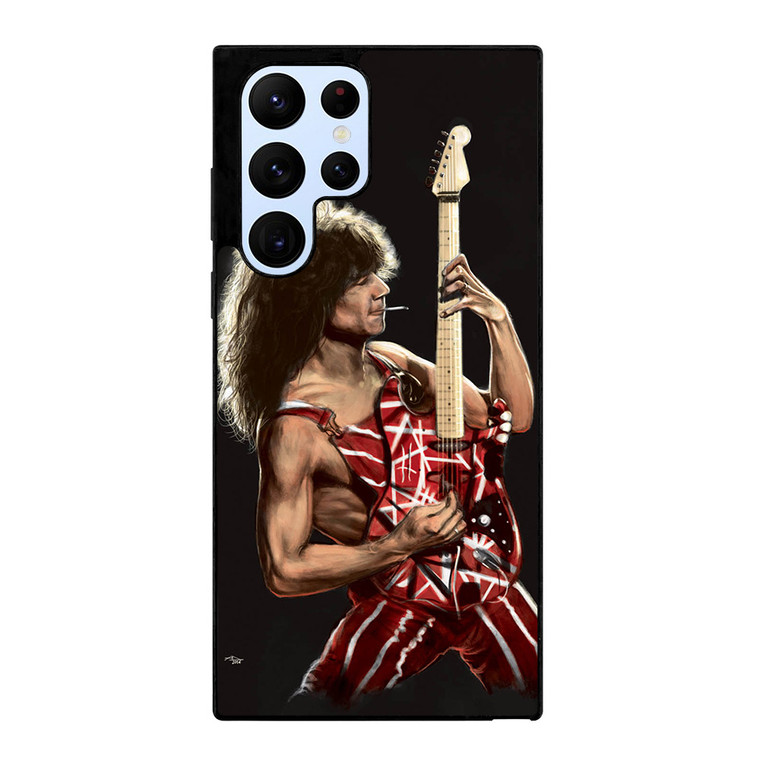 EDDIE VAN HALEN AND GUITAR Samsung Galaxy S22 Ultra Case Cover