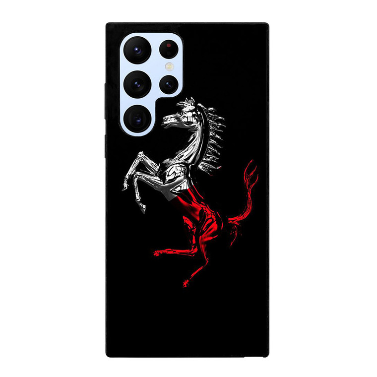 FERRARI LOGO CHROME HORSE Samsung Galaxy S22 Ultra Case Cover