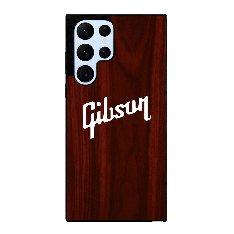 GIBSON GUITAR WOODEN LOGO Samsung Galaxy S22 Ultra Case Cover