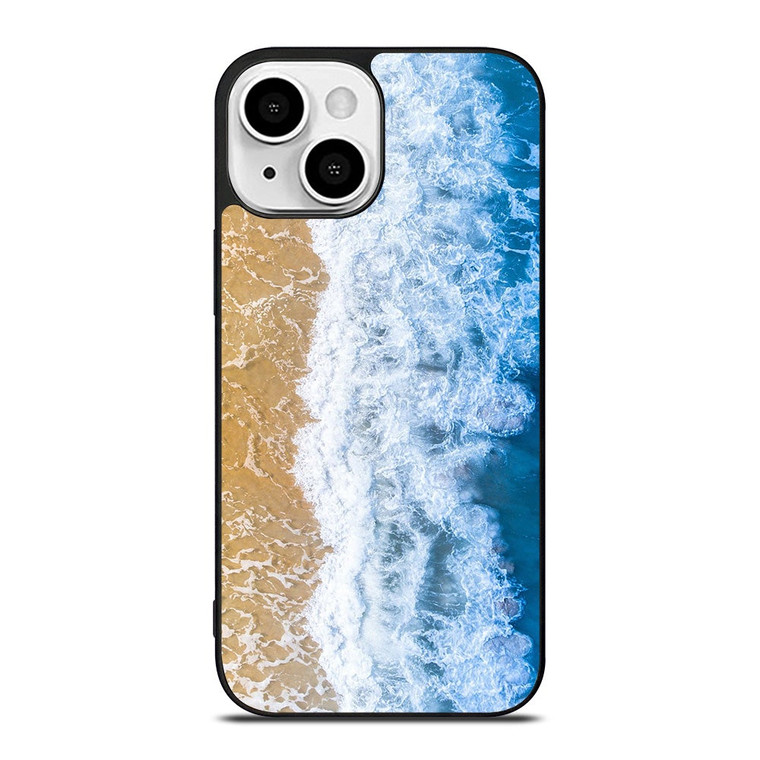 BLUE BEACH WAVES iPhone 13 Mini Case Cover
