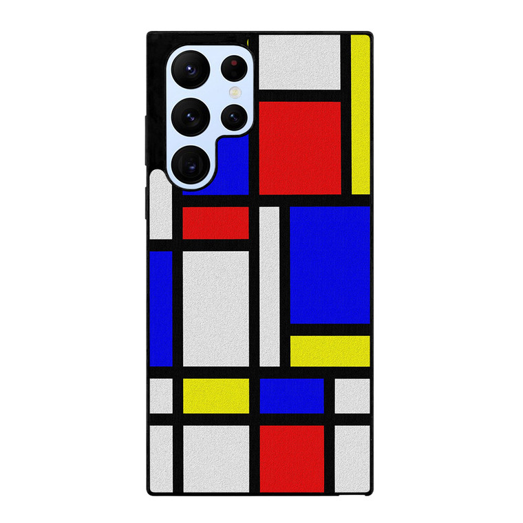 MONDRIAN COLORFUL LAYOUT Samsung Galaxy S22 Ultra Case Cover