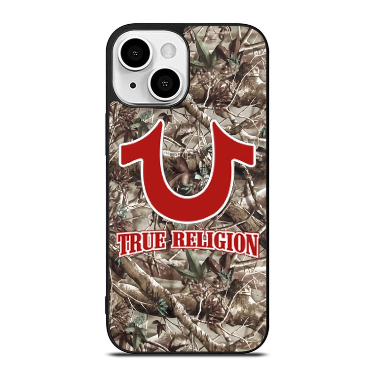 BIG BUDDHA TRUE RELIGION CAMO LOGO iPhone 13 Mini Case Cover