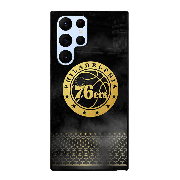 PHILADELPHIA 76ERS GOLD LOGO Samsung Galaxy S22 Ultra Case Cover