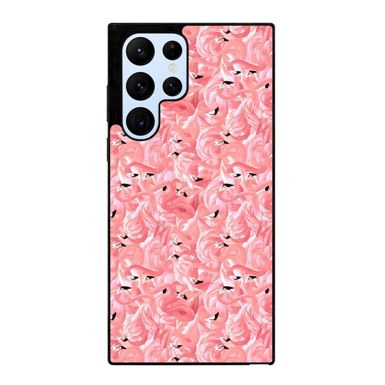 PINK FLAMINGO PATTERN Samsung Galaxy S22 Ultra Case Cover