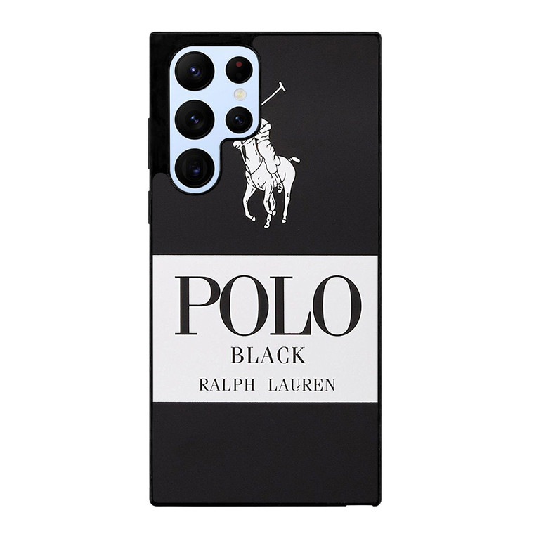 POLO RALPH LAUREN BLACK Samsung Galaxy S22 Ultra Case Cover