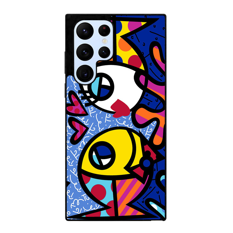 ROMERO BRITTO FISH LOVE Samsung Galaxy S22 Ultra Case Cover
