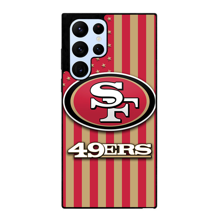 SAN FRANCISCO 49ERS AMERICAN FLAG Samsung Galaxy S22 Ultra Case Cover