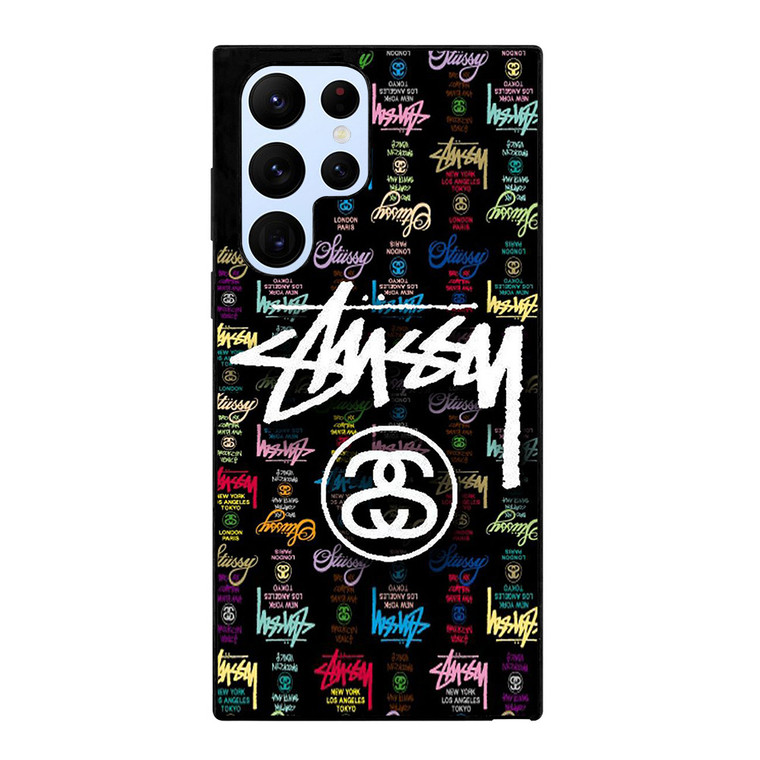 STUSSY COLLAGE LOGO Samsung Galaxy S22 Ultra Case Cover
