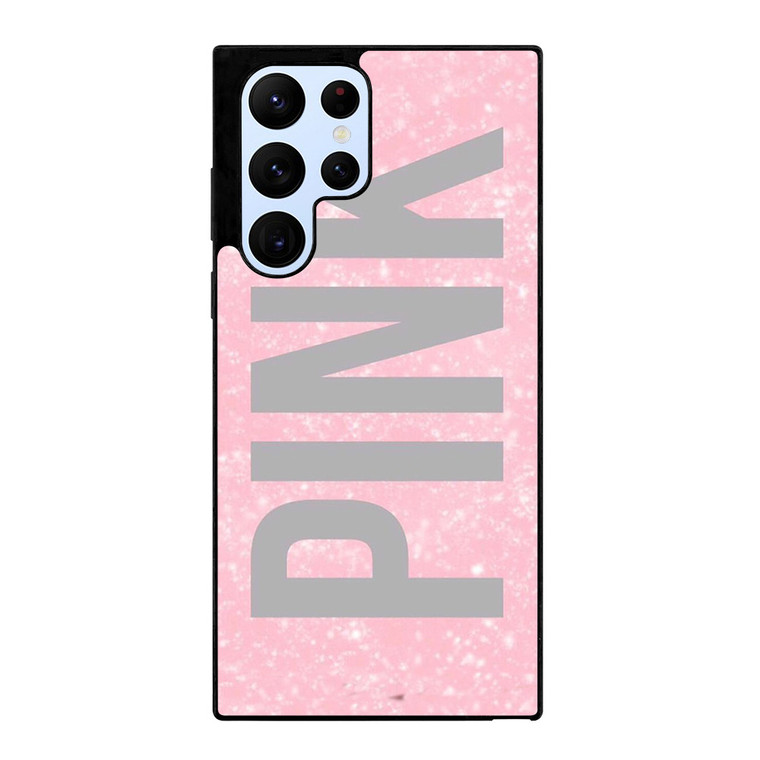 VICTORIA'S SECRET PINK SPARKLE LOGO Samsung Galaxy S22 Ultra Case Cover